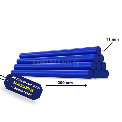 Ausbeulkleber blau für